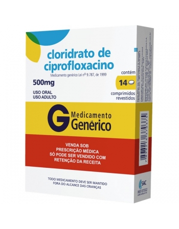 CIPROFLOXACINO 500MG 14 CPR - GENÉRICO