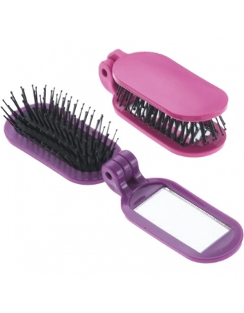 ESCOVA DE BOLSA DOBRAVEL C/ESPELHO RASKALO