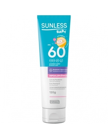 SUNLESS PROT SOLAR BISN BABY FPS60 120GR FARMAX
