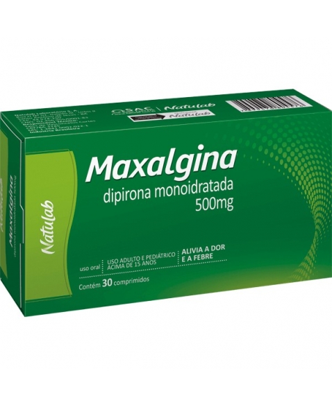 MAXALGINA 500MG 30CPR (DIPIRON MONOIDRATADA)