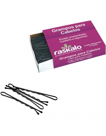 GRAMPO P/ CABELO Nº5 PRETO 100UND RASKALO