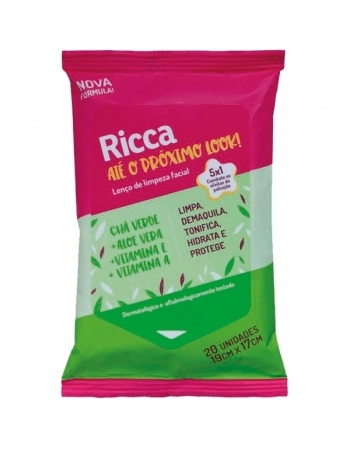 RICCA LENÇO DE LIMPEZA FACIAL 20UN BELLIZ