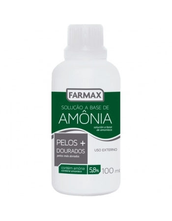 SOLUCAO DE AMONIA 100ML FARMAX