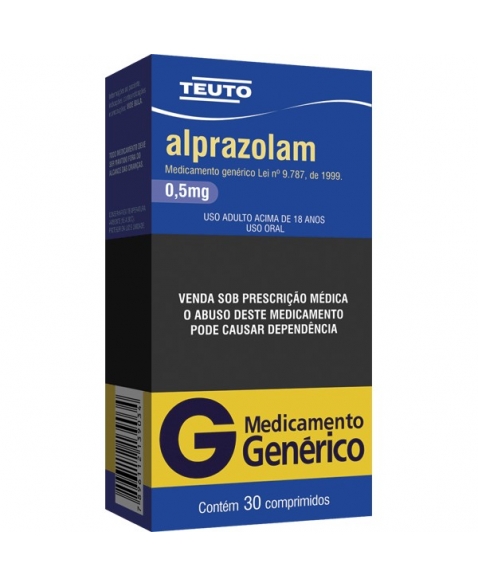 ALPRAZOLAM 0,5 MG 30 CPR P344 - GENÉRICO