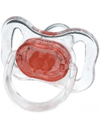 KUKA CHUPETA CRISTAL COLOR ORTO SIL Nº1 VERMELHA