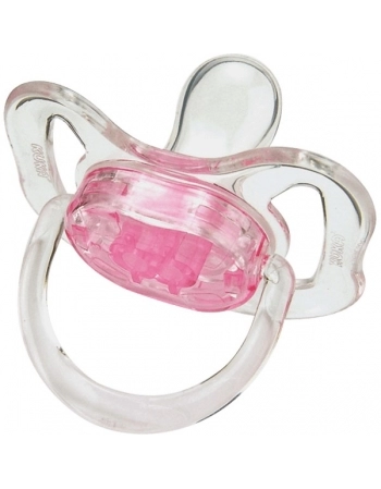 KUKA CHUPETA CRISTAL COLOR ORTO SIL Nº1 ROSA