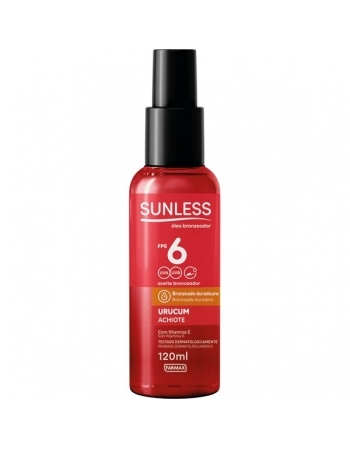 SUNLESS OLEO BRONZ URUCUM FPS6 120ML FARMAX