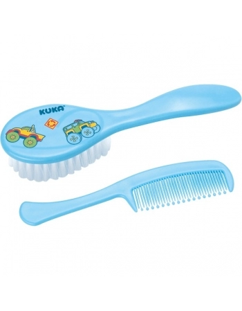 KUKA CONJUNTO P/CABELO ESCOVA+PENTE AZUL