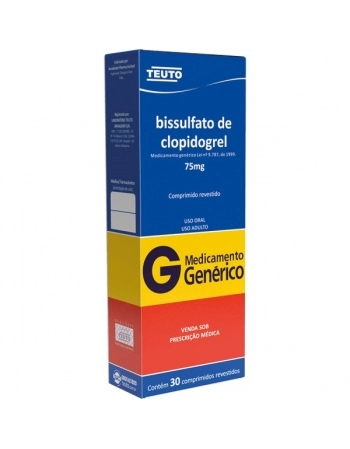 G.CLOPIDOGREL 75MG 30CPR TEUTO