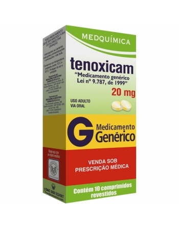 G.TENOXICAM 20MG C/ 10 CPR