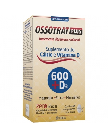 OSSOTRAT PLUS 600+D3 60CPR (CALCIO E VITAMINA D)