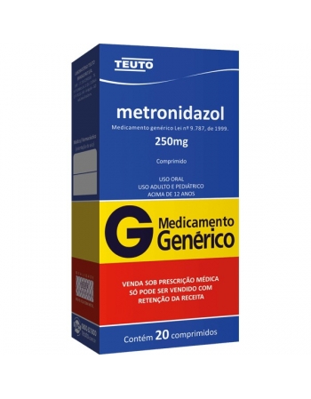 METRONIDAZOL 250 MG 20 CPR - GENÉRICO