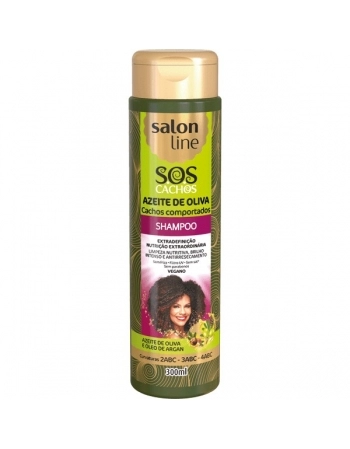 SHAMPOO SOS CACHOS AZEITE DE OLIVA SALON LINE 300ML