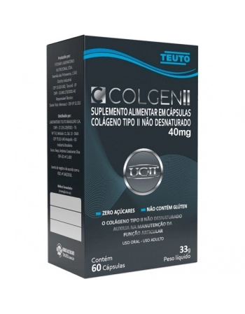 COLGEN II SUPL ALIMENTAR 40MG C/60CPS TEUTO