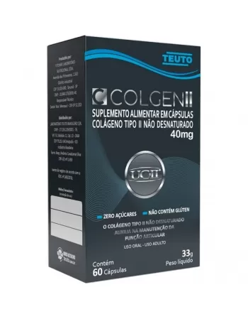 COLGEN II SUPL ALIMENTAR 40MG CAPS C/60