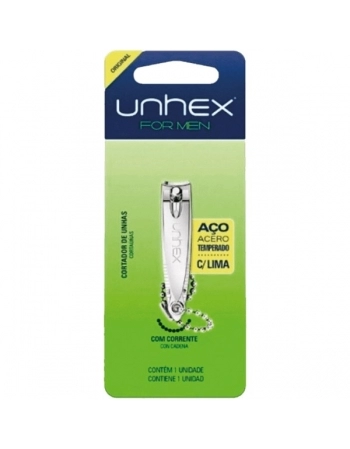 CORTADOR DE UNHAS UNHEX CROMO C/CORRENTE MERHEJE