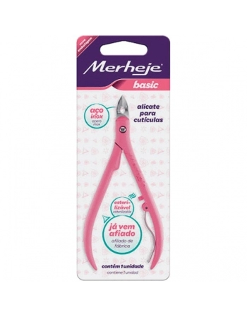 ALICATE P/ CUTICULAS SUPER ROSA MERHEJE