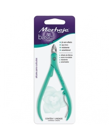 ALICATE P/ CUTICULAS VERDE MERHEJE