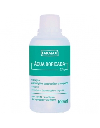AGUA BORICADA 3% 100ML FARMAX