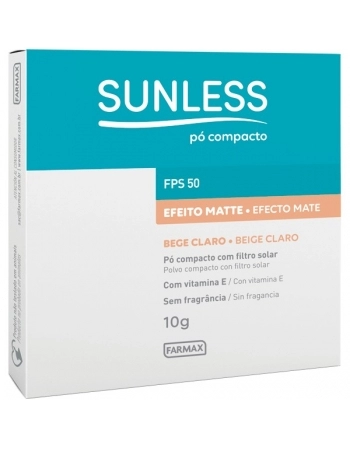 SUNLESS PO COMP FIL SOLAR FPS50 BEGE CLAR 10GR FARMAX