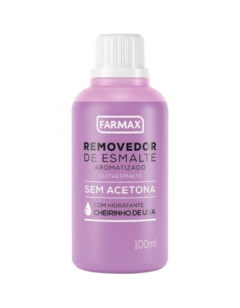 REMOVEDOR DE ESMALTE S/ACET UVA 100ML FARMAX