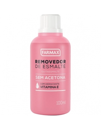 REMOVEDOR DE ESMALTE S/ACETONA 100ML (VIT E) FARMAX