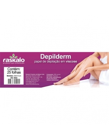 PAPEL VISCOSE P/DEPIL 100 FOLHAS RASKALO