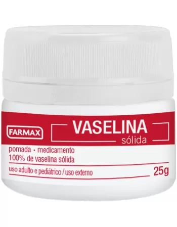 VASELINA SOLIDA(GELEIA DE VASELINA) 25GR