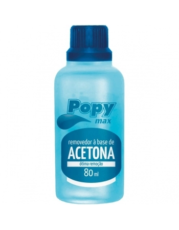 REMOVEDOR ESMALTE C/ACETONA POPY MAX 80ML FARMAX