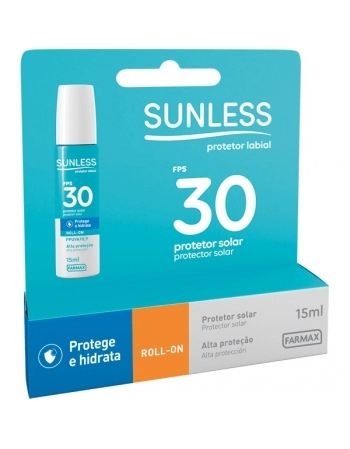 SUNLESS PROT SOL LAB ROLL ON FPS30 15ML FARMAX