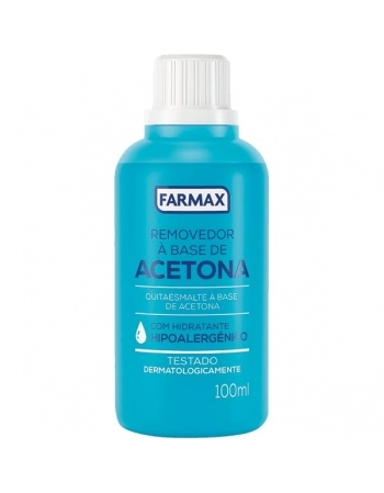 REMOVEDOR DE ESMALTE C/ACETONA 100ML FARMAX