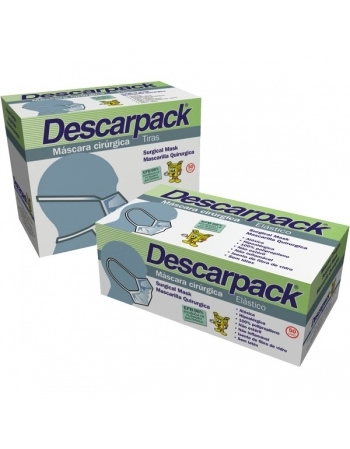 MASCARA CIRURG TRIPLA DESCARTAVEL CAIXA 50UND DESCARPACK