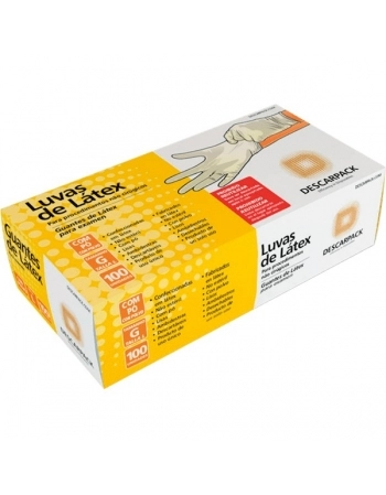 LUVA PROCED LATEX C/PO NAO CIRURG TAM G 100UN DESCARPACK