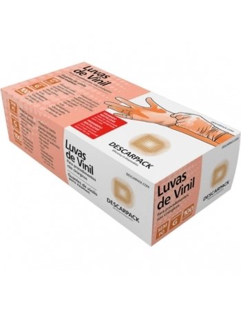 LUVA DE VINIL S/PO TAM G 50 PARES DESCARPACK