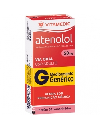 G.ATENOLOL 50MG 30CPR VITAMEDIC
