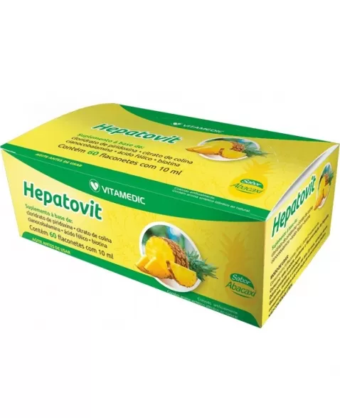 HEPATOVIT ABACAXI 60 FLACONETES 10 ML