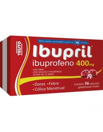 IBUPRIL 400MG 36CPS GEL (BLISTER C/3) TEUTO