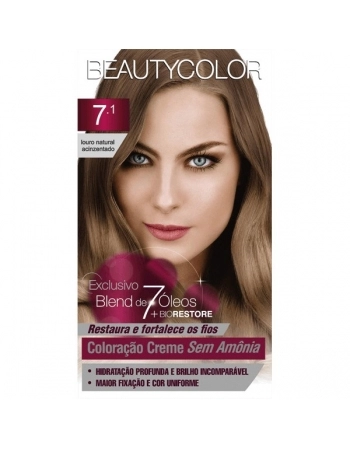 BEAUTY COLOR COL CRE S/AMONIA KIT 7.1 LO