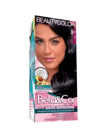 BEAUTY COLOR COL CREME BELA & COR KIT S/ AMONIA 2.0 PRETO