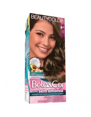 COL CREME BELA & COR KIT S/ AMONIA 6.0 LOURO ESCURO