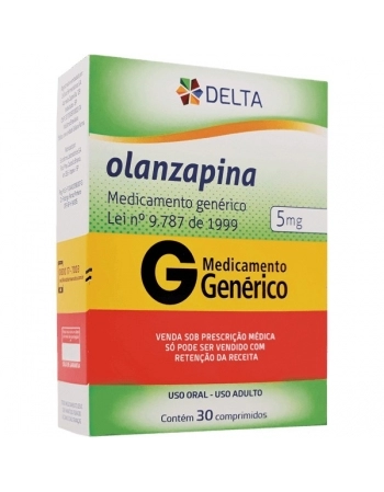 OLANZAPINA 5MG 30CPR - GENÉRICO