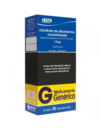 G.SIBUTRAMINA 15MG 30CPR P344 TEUTO