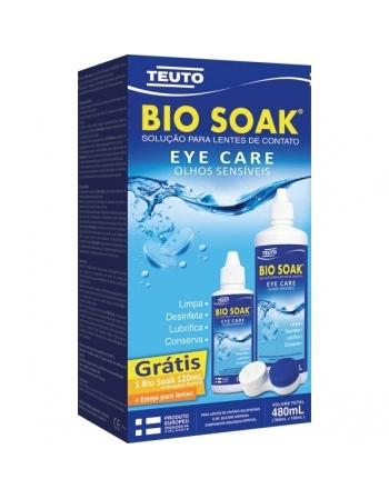 KIT BIO SOAK SOL LENTE CONTATO 360+120ML TEUTO