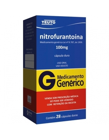 NITROFURANTOINA 100MG 28 CAPS - GENÉRICO