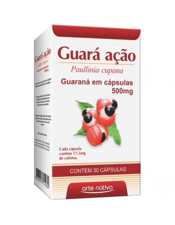 GUARA ACAO 500MG 30CPS ARTE NATIVA