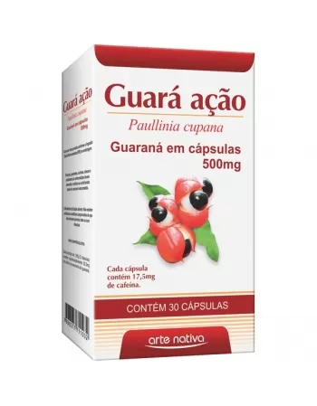 GUARANA ACAO EM CAPSULAS 500MG 30CPS