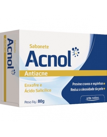 SABONETE ACNOL ANTIACNE 80GR ARTE NATIVA