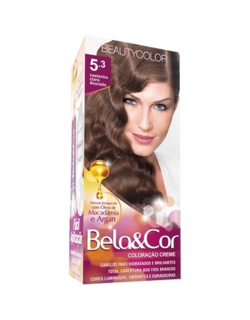 BEAUTY COLOR TINT BELA & COR 5.3 CAST CLARO DOURADO