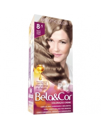 BEAUTY COLOR TINT BELA & COR 8.1 LOURO CINZA CLARO