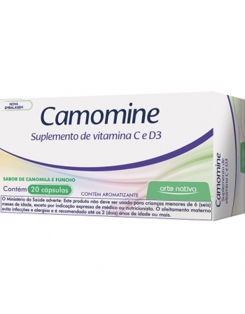 CAMOMINE SUPLEM VITAM C E D3 20CPS